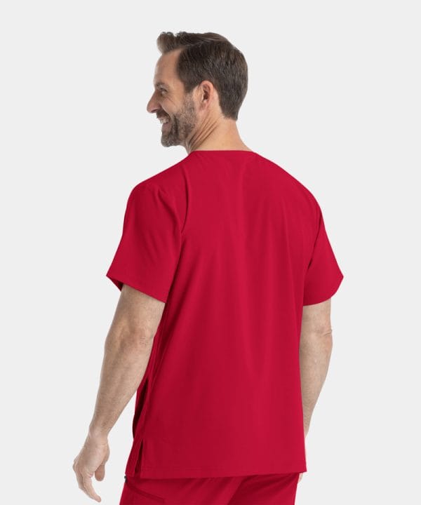 Alternative view of Men's V-Neck Scrub Top | 4851