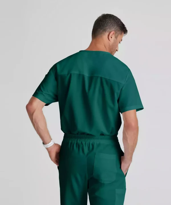 Alternative view of Grey's Anatomy Classic Evan Top-V-Neck Men's Scrub Top | GRT091