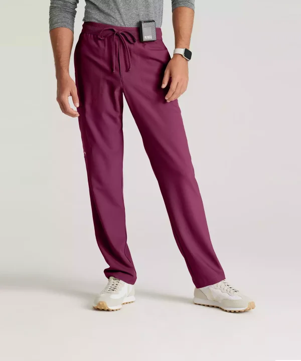 Grey's Anatomy Evolve Men's 5 Pocket Textured Waistband Slim & Straight Pant | GSSP649