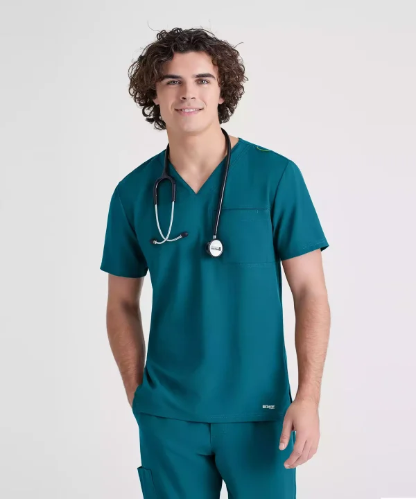 Grey's Anatomy Evolve Piped V-Neck Top | GSST179