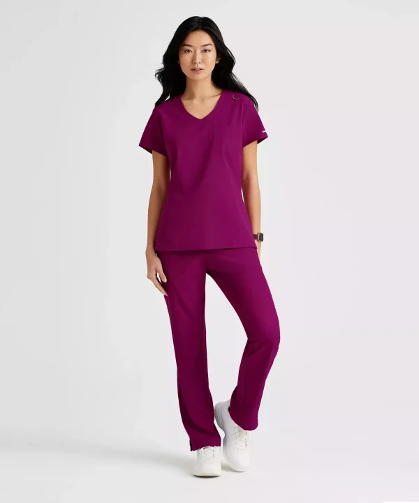 Alternative view of Skechers Women's Single Pocket V-Neck Tuck In Top | SKT147
