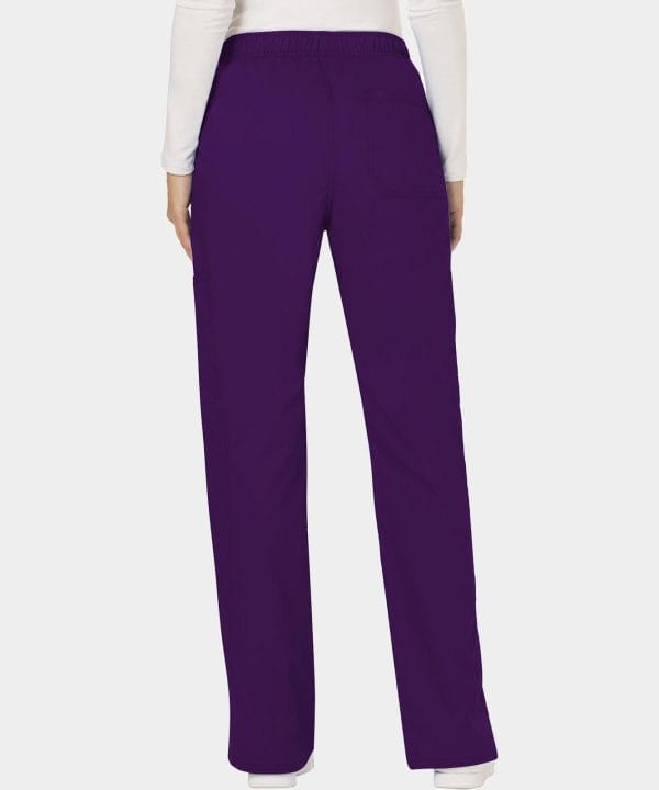 Alternative view of Mid Rise Moderate Flare Drawstring Pant Petite Length | WW120P