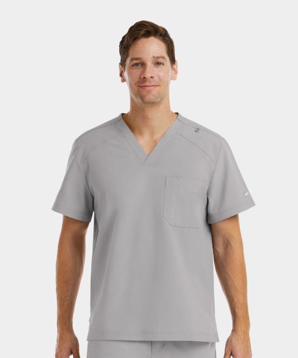 Men's Chest Pocket V-Neck Top | 5801
