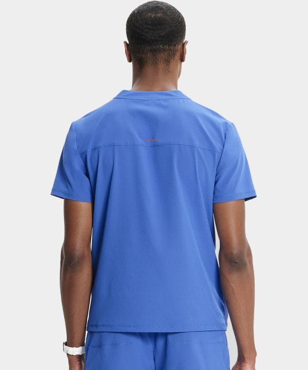 Alternative view of Men's Partial Zip V-Neck Top | IN702A