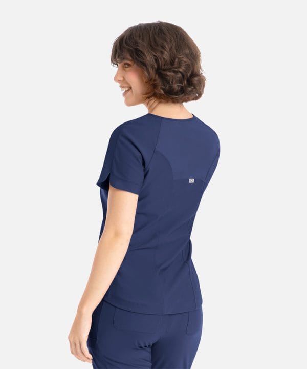 Alternative view of Luna Raglan Scrub Top | 2502