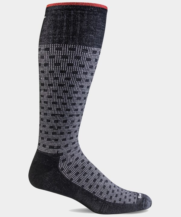 Alternative view of Men's Shadow Box Compression Socks  | SW16M