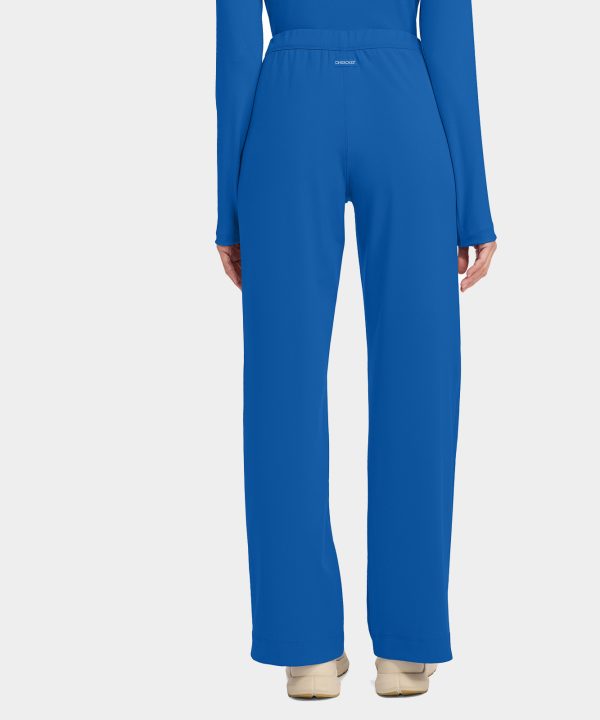 Alternative view of Women’s Pintuck Wide Leg Scrub Pant Petite Length | CK162P