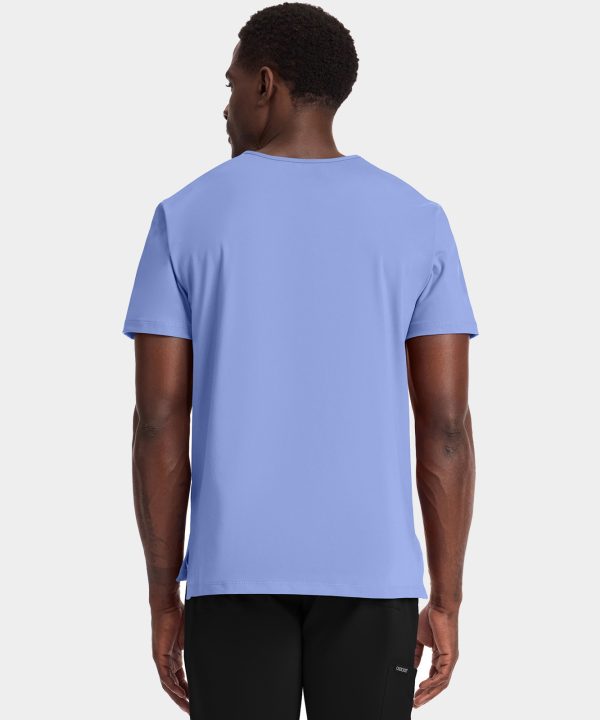 Alternative view of Men’s Tuck-In Chest Pocket V-Neck Scrub Top | CK834