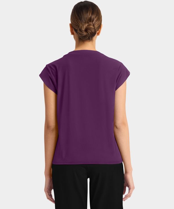 Alternative view of Women’s Tuck-In Crew Neck Scrub Top | CK936