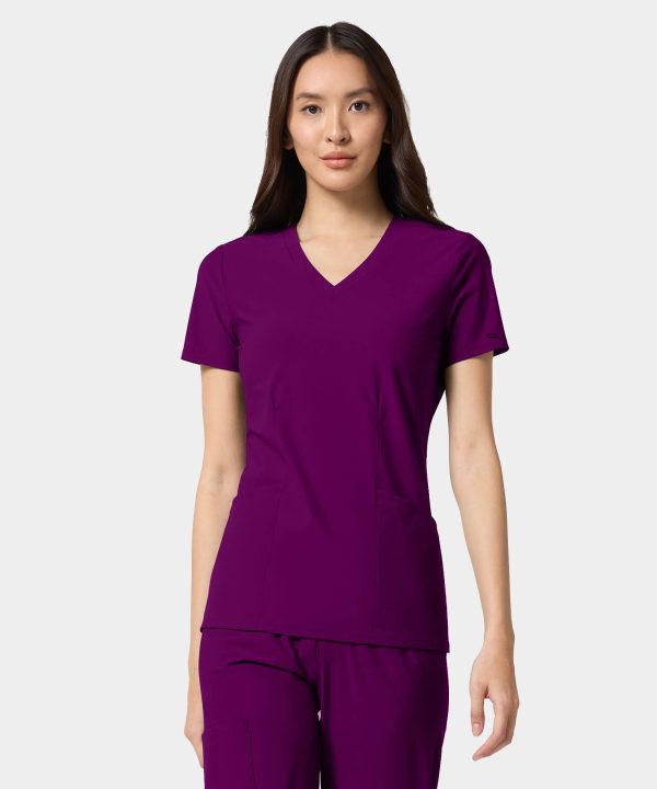 Women's Shaped V-Neck Top | IN00033